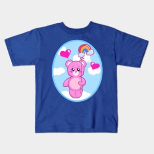 Kawaii Cheer Bear Kids T-Shirt